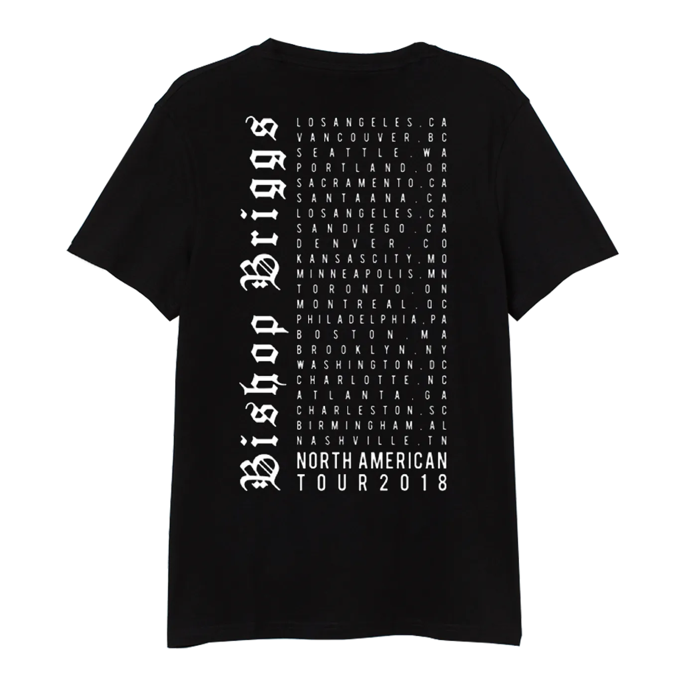 Bishop Briggs 2018 TOUR LOGO HEAD BLACK TEE