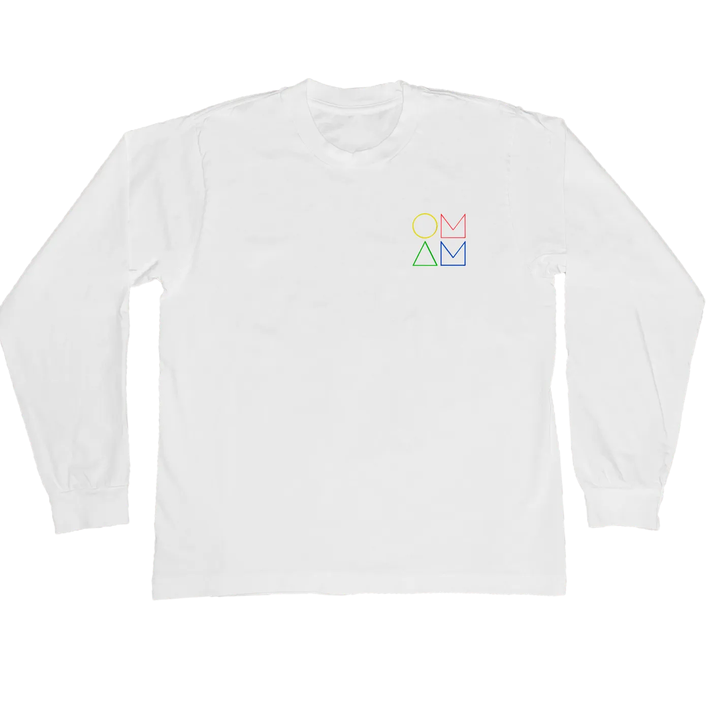 Of Monsters and Men Rainbow Logo White Long Sleeve Tee