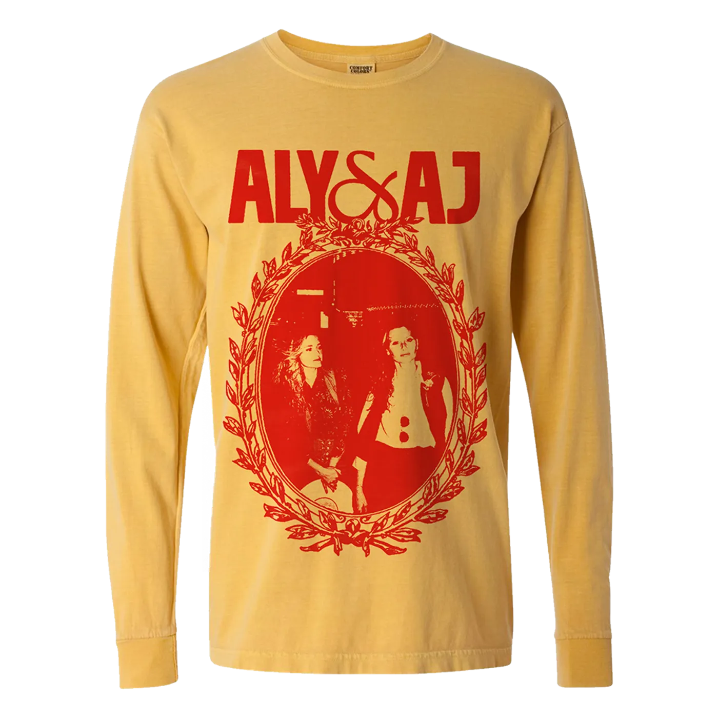 Aly & AJ Photo Wreath Red/Yellow Long Sleeve