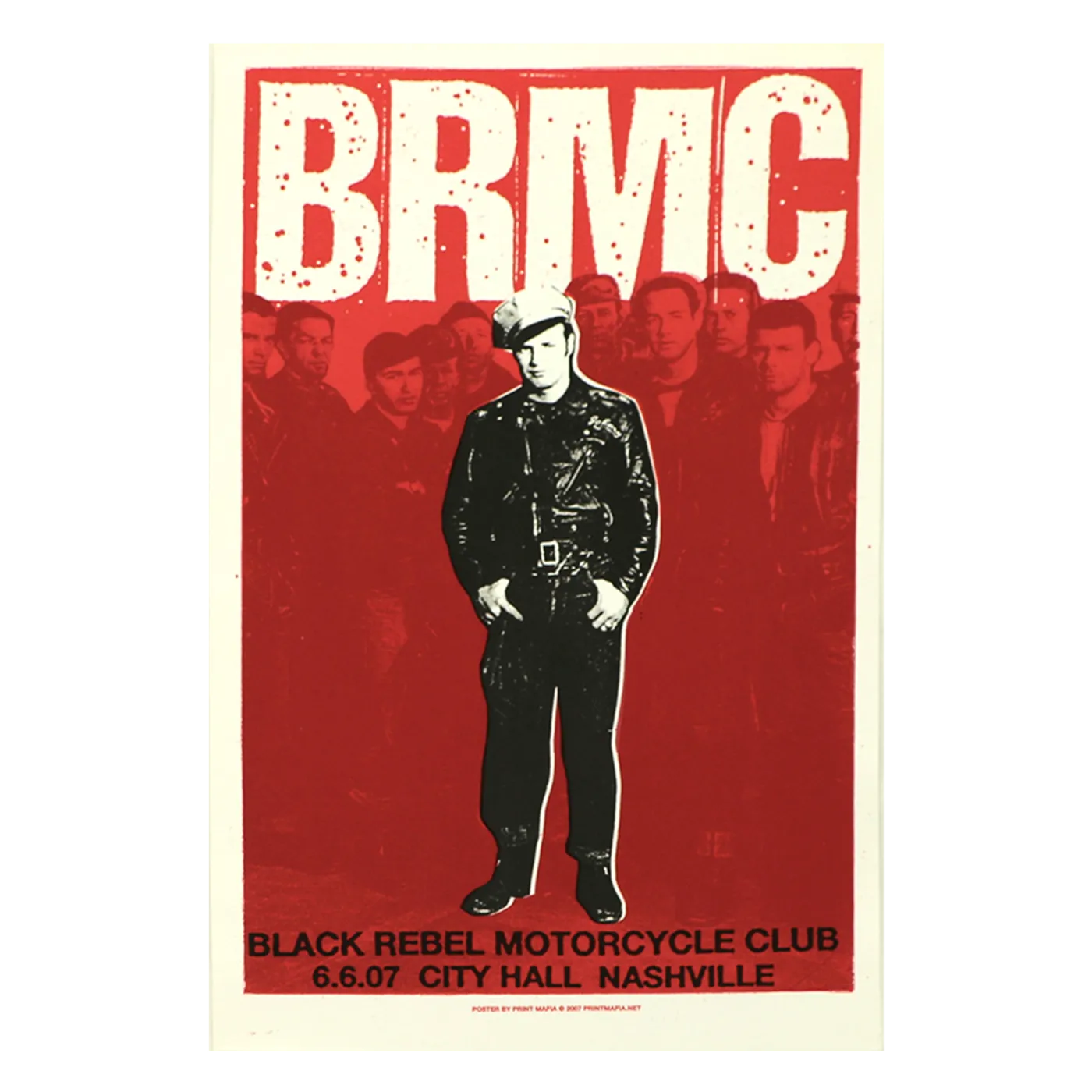 Black Rebel Motorcycle Club City Hall Nashville Poster