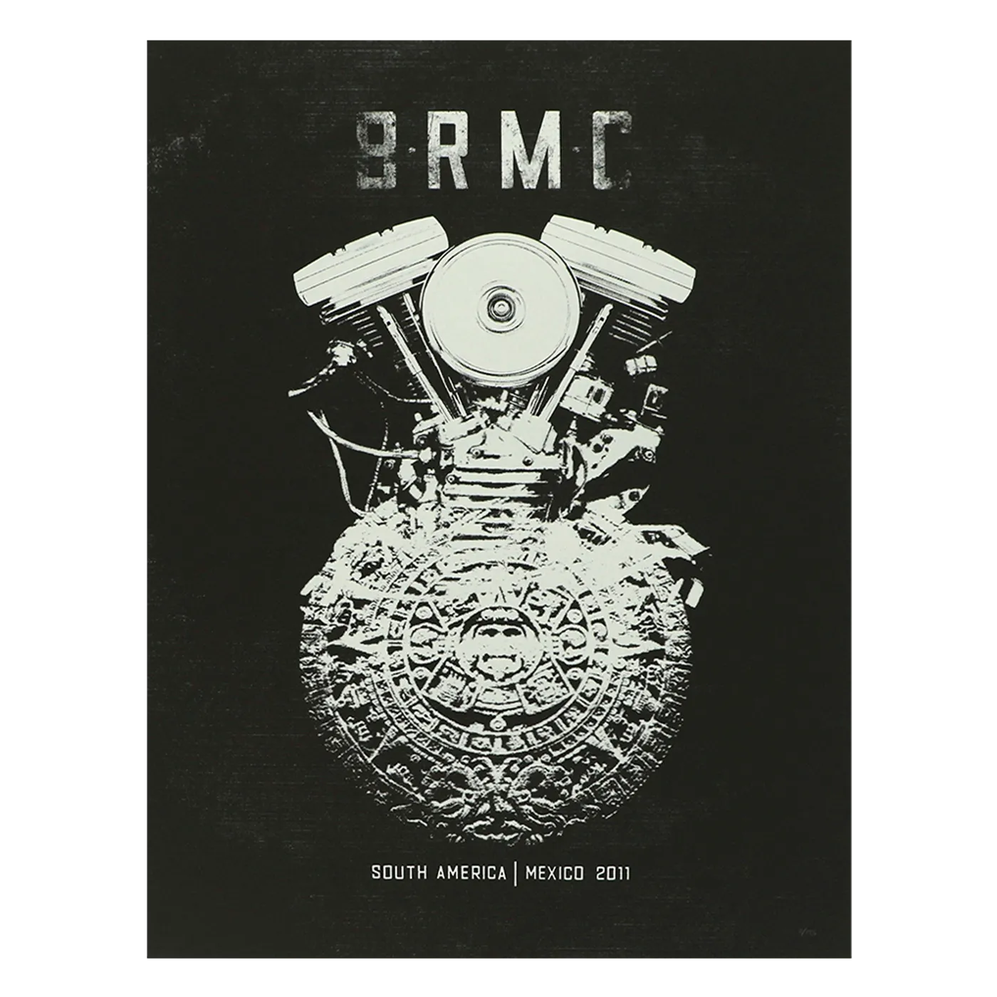 Black Rebel Motorcycle Club 2011 Mexico Poster