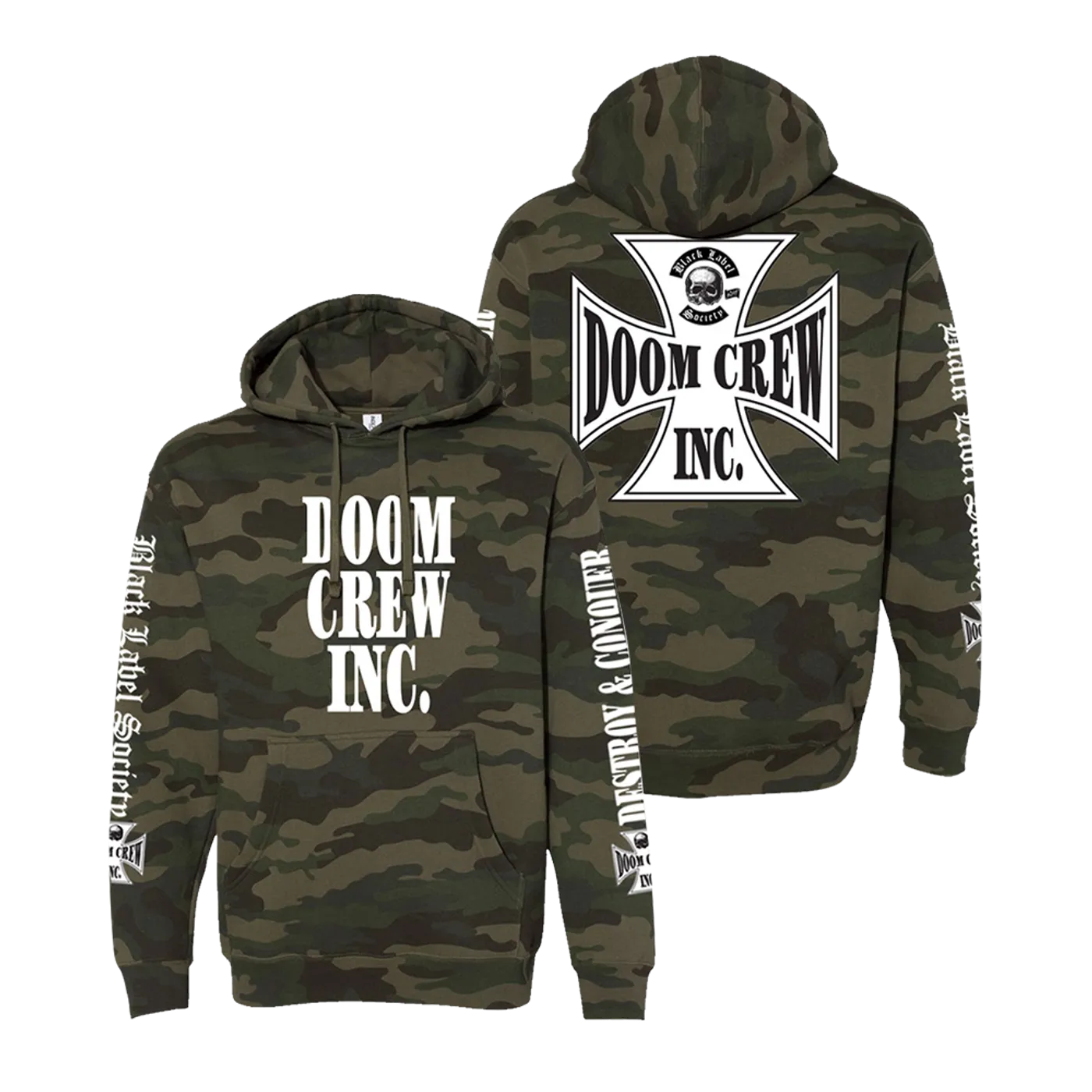 Black Label Society DOOM CREW FOREST PULLOVER HOODIE