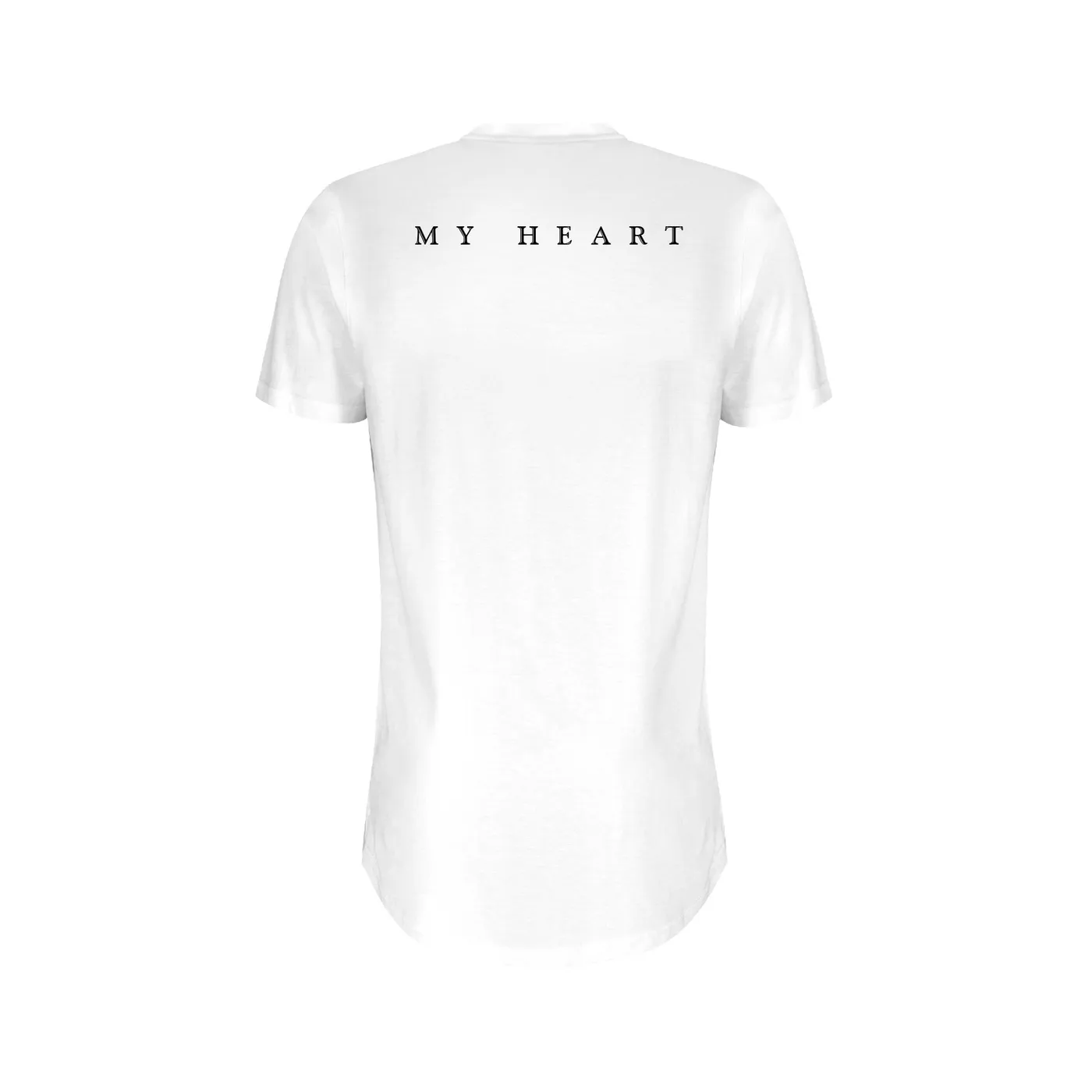 Nic Fanciulli White Longline w/ My Heart crest