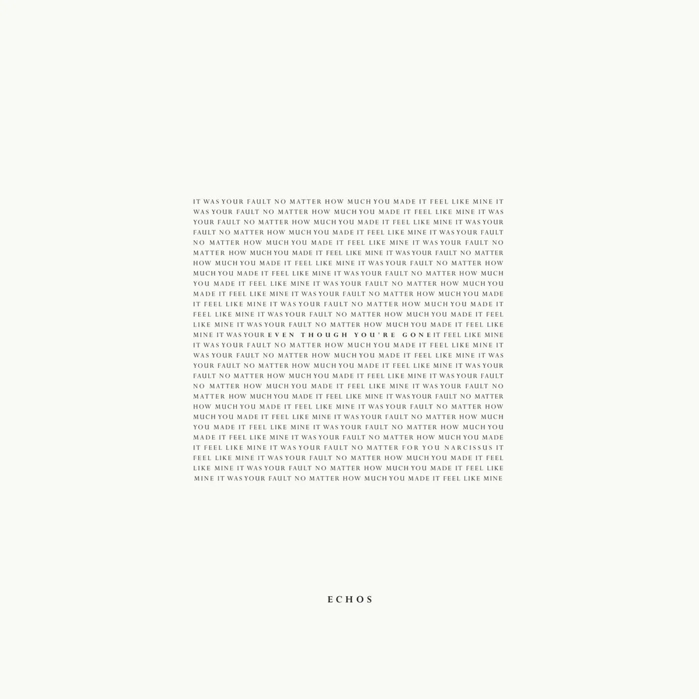 Echos - Even though you’re gone (vinyl)