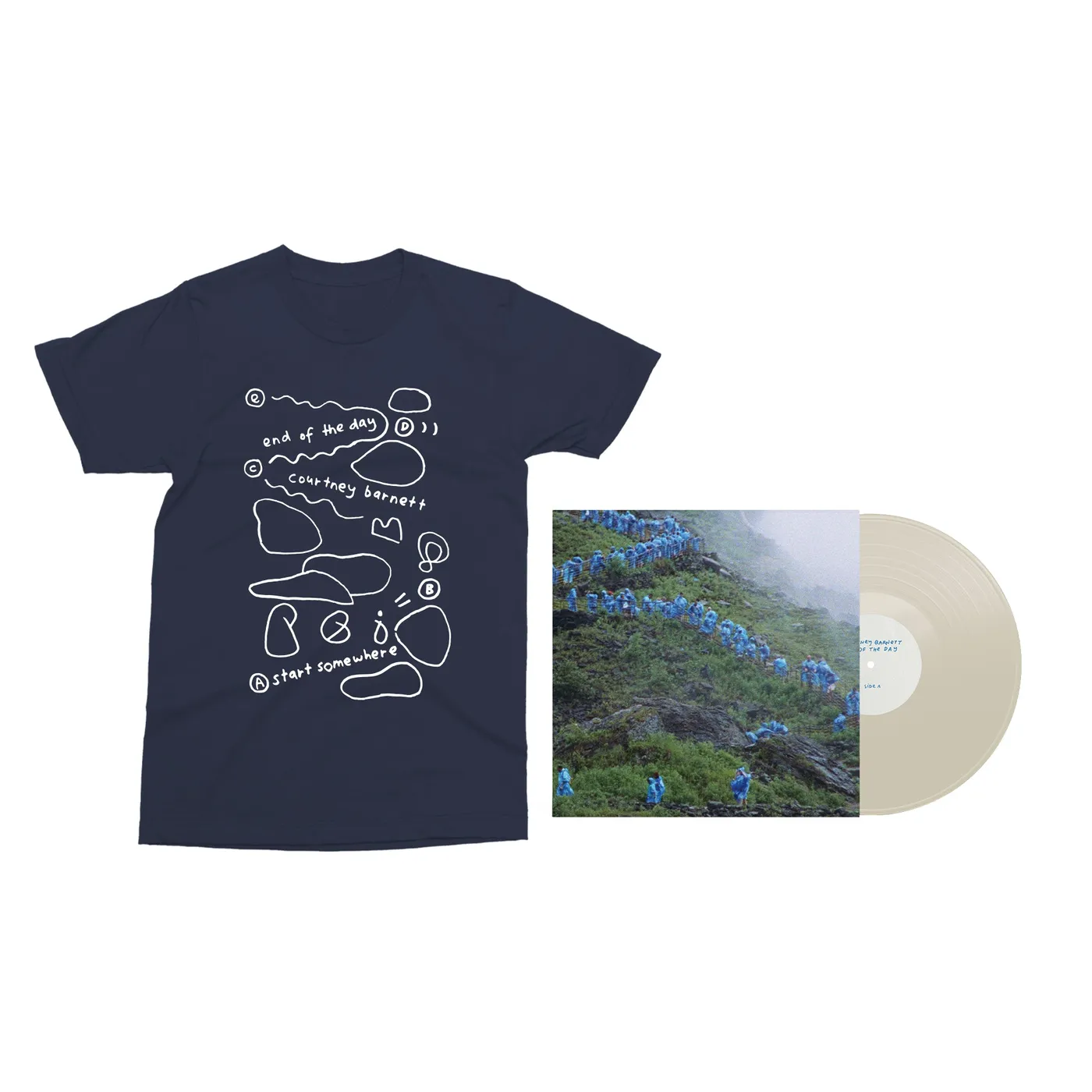 Courtney Barnett PREORDER: End Of The Day (music from the film Anonymous Club) - 12" Milky Clear LP + Navy Tee