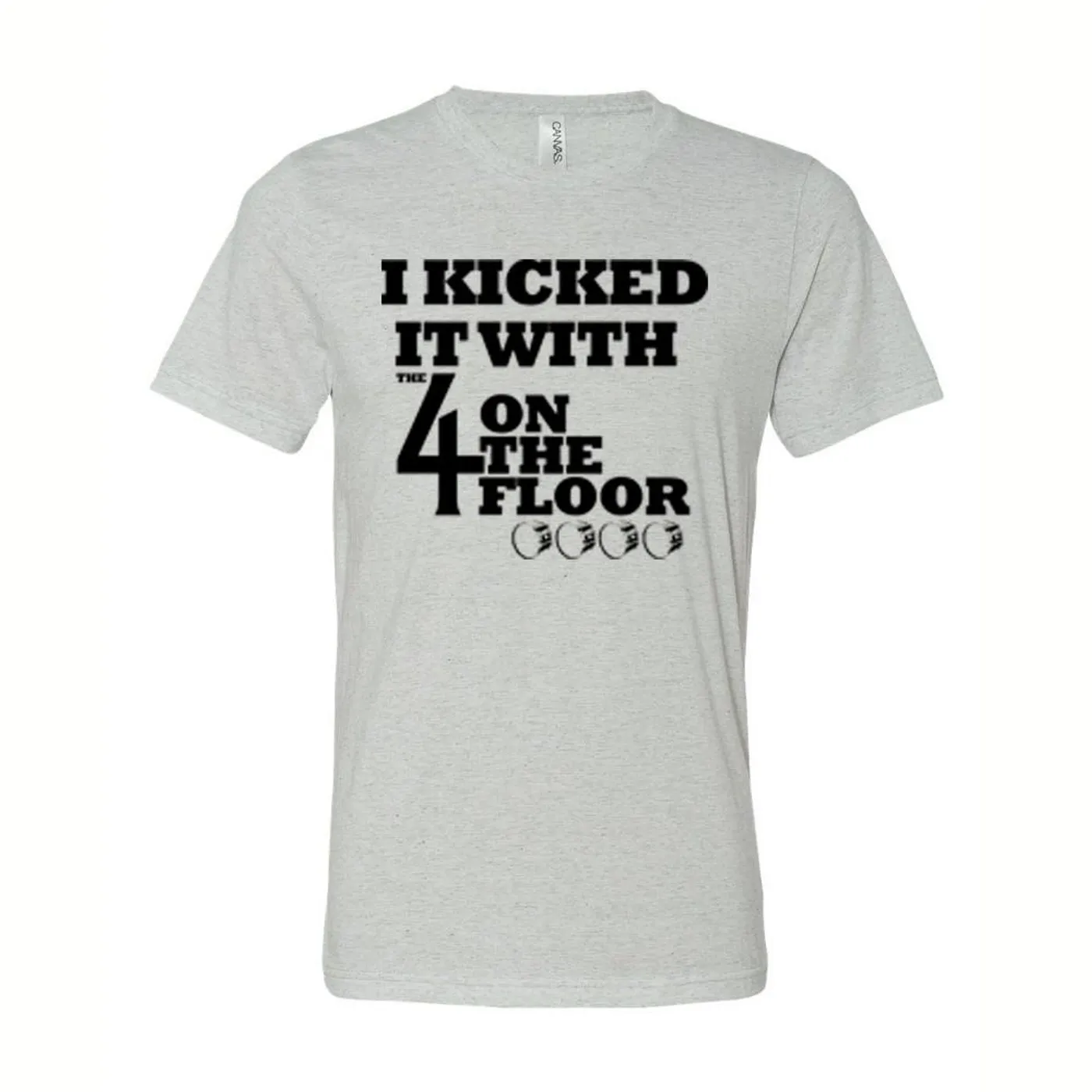 the 4onthefloor I Kicked It Tee - Heather White