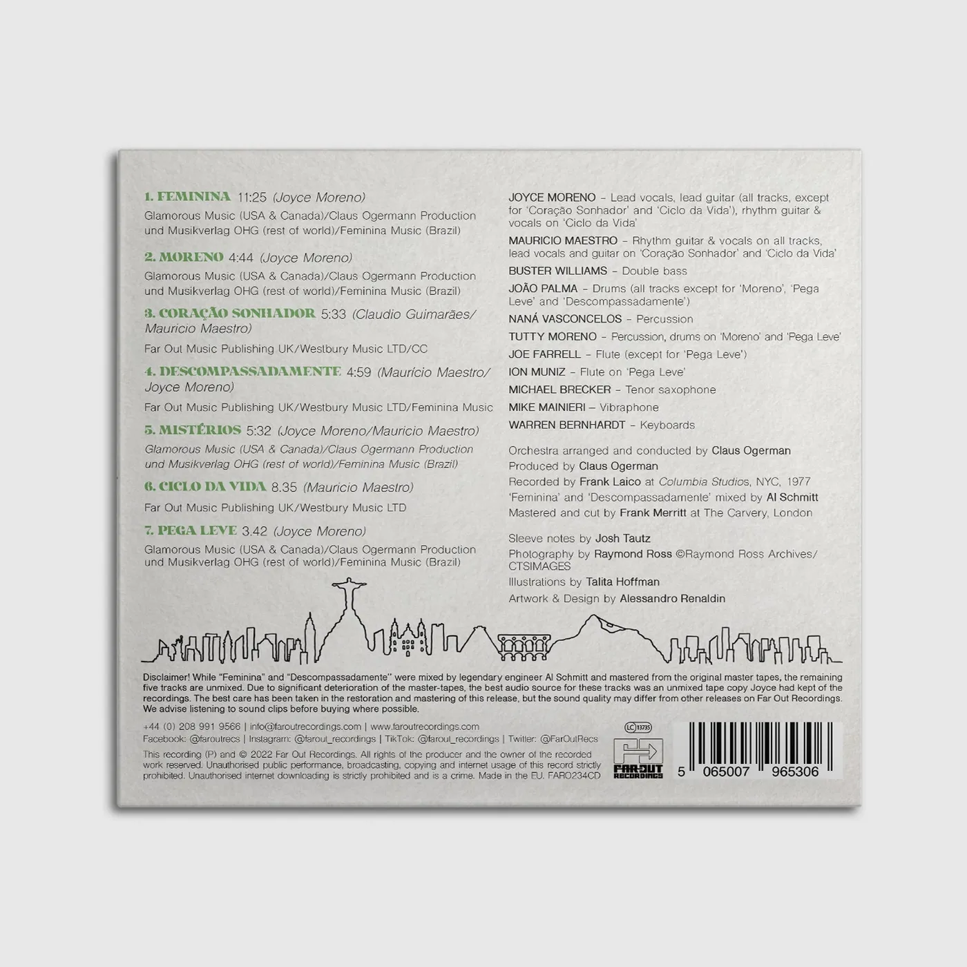 Joyce with Mauricio Maestro  - Natureza (produced, arranged & conducted by Claus Ogerman) [2022]