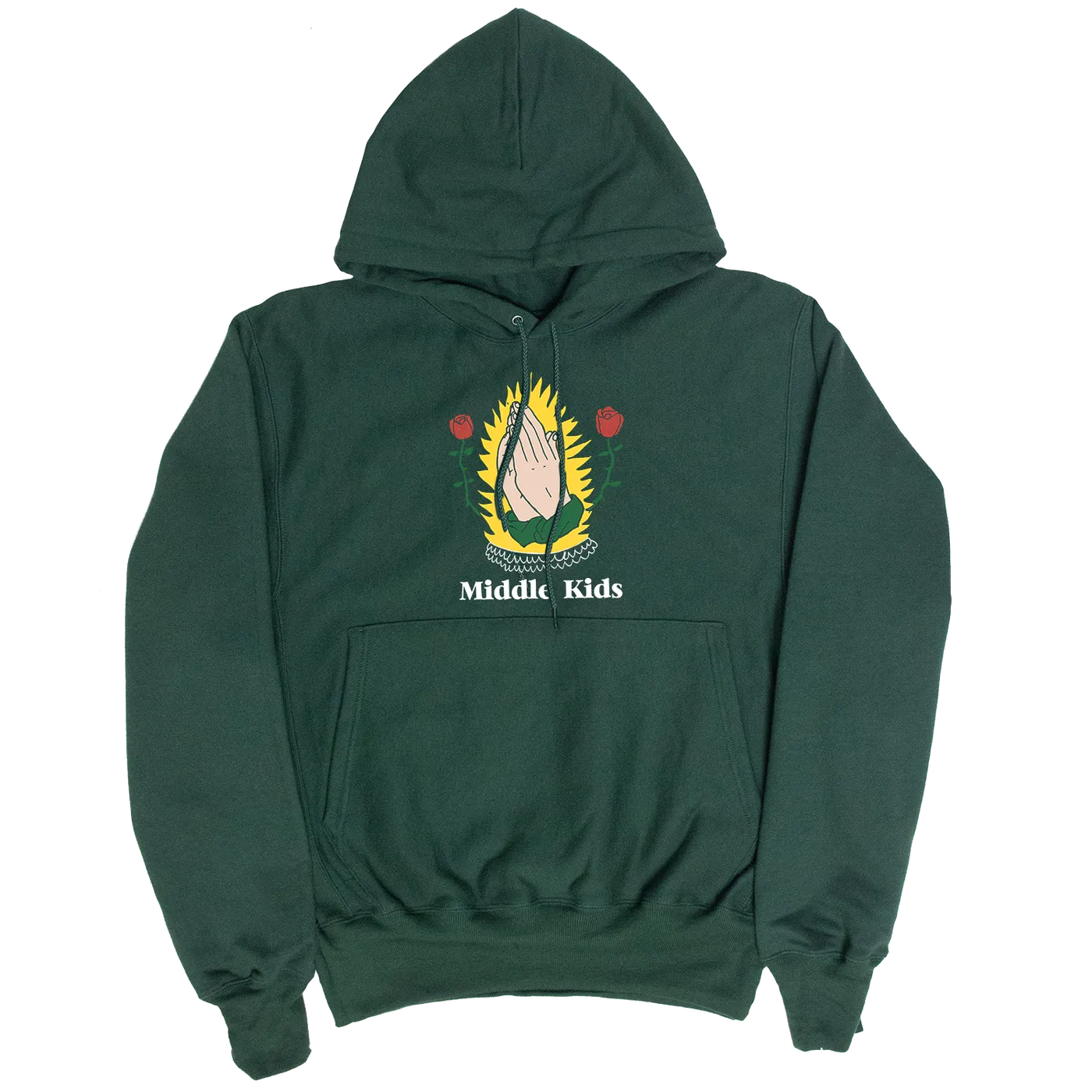 Middle Kids GREEN HANDS HOODIE