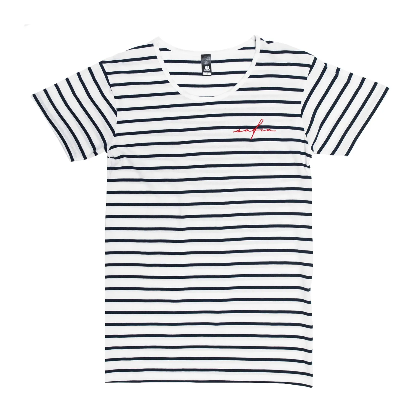Safia Embroidered Striped Tee