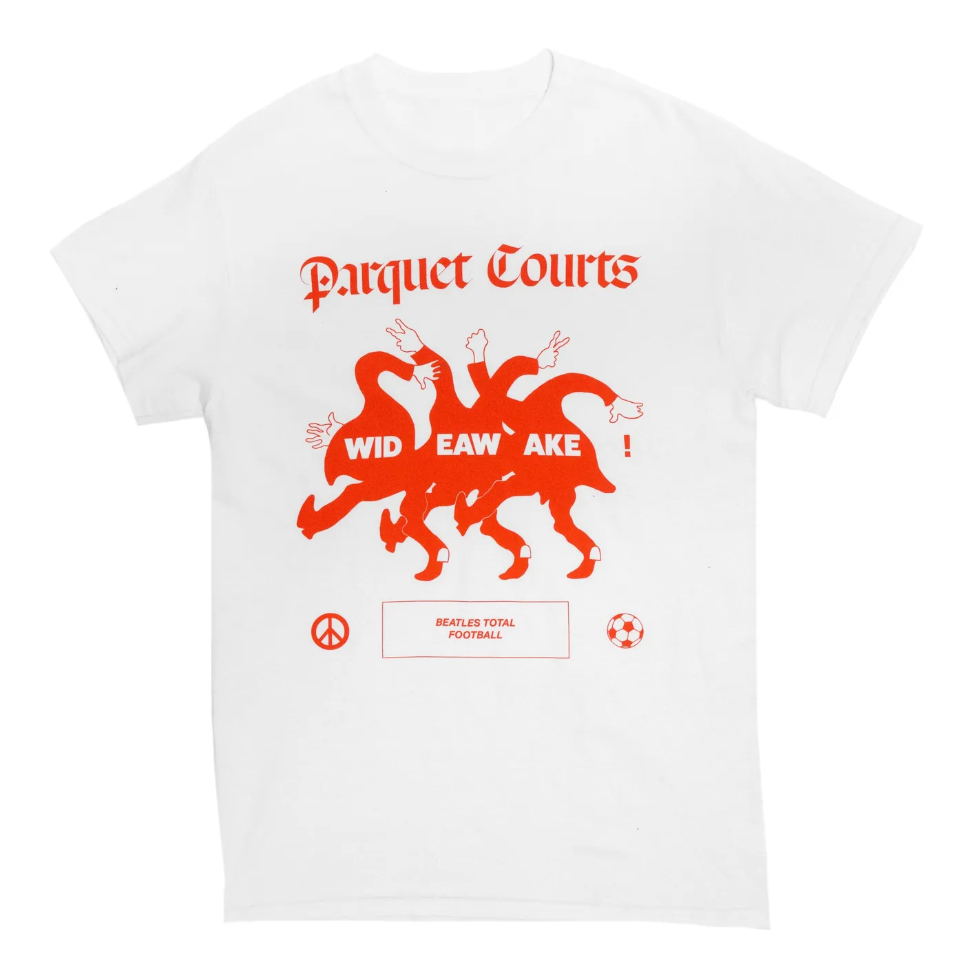 Parquet Courts Beatles Total Football Tee (White)