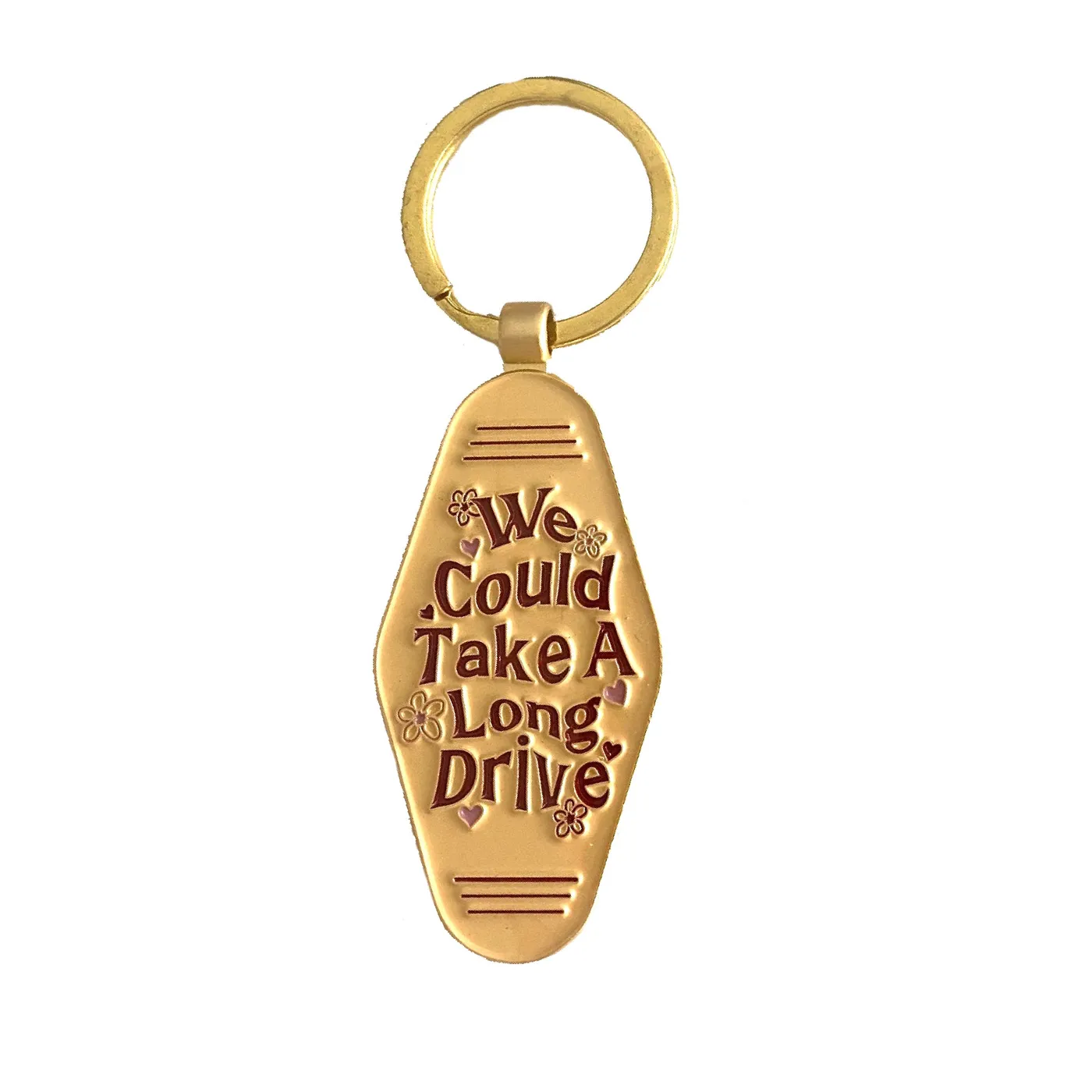 Hollie Col We Could Take A Long Drive Keyring (Gold)