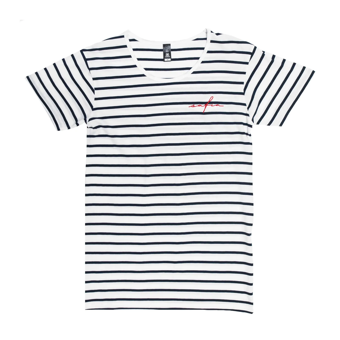 Safia Embroidered Striped Tee