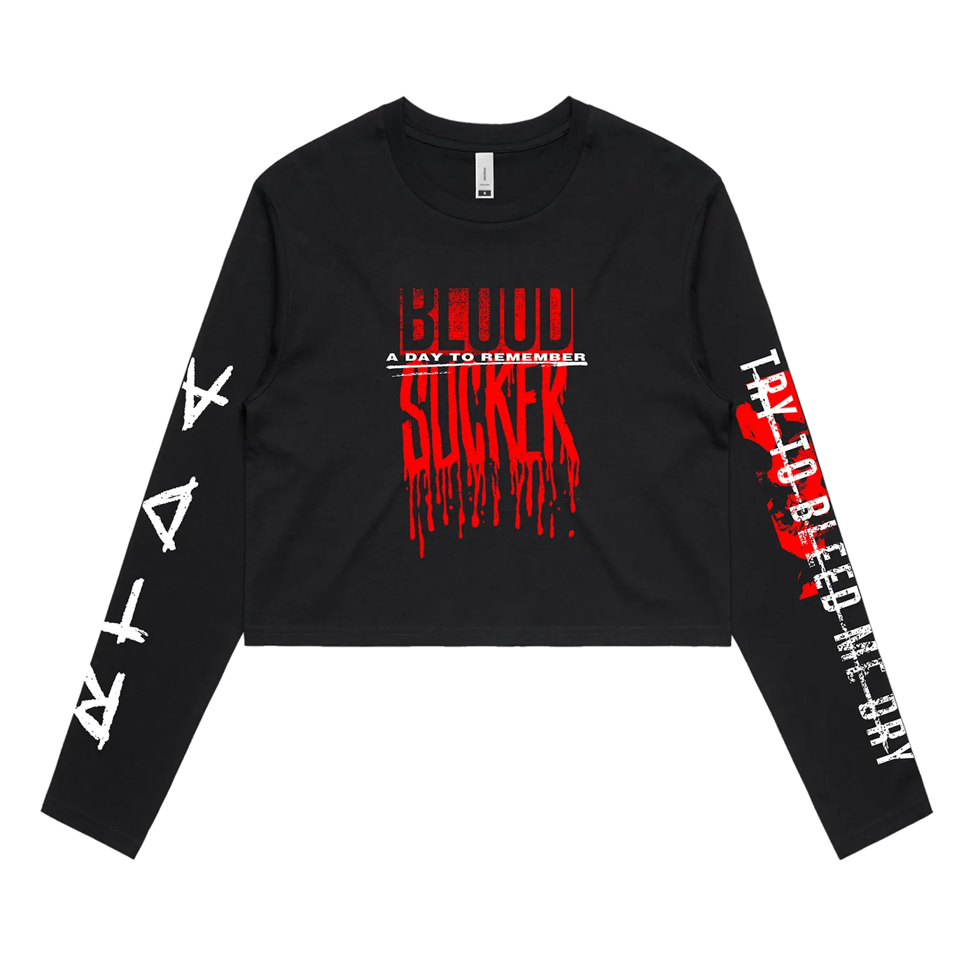 A Day To Remember Blood Sucker Crop Longsleeve (Black)