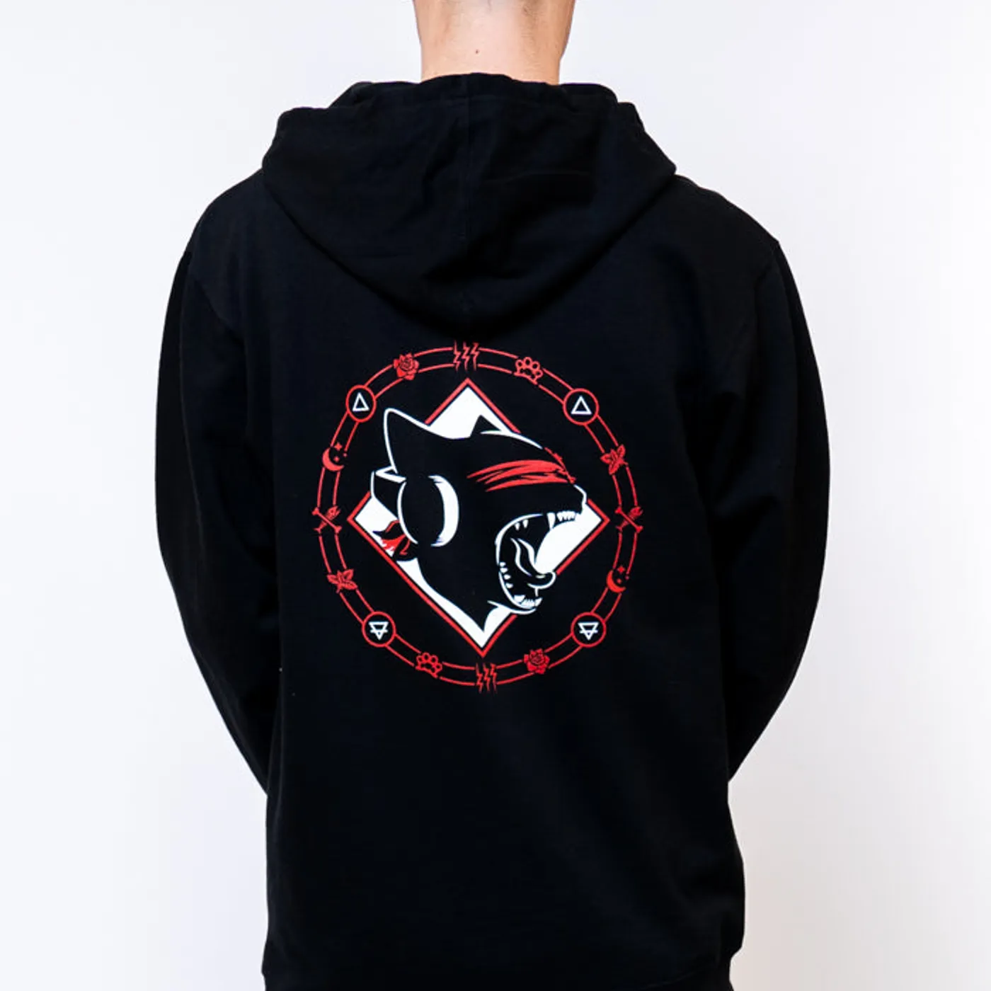 Monstercat Uncaged Alchemy - Black Pullover Hoodie & Maroon Zip Up Hoodie