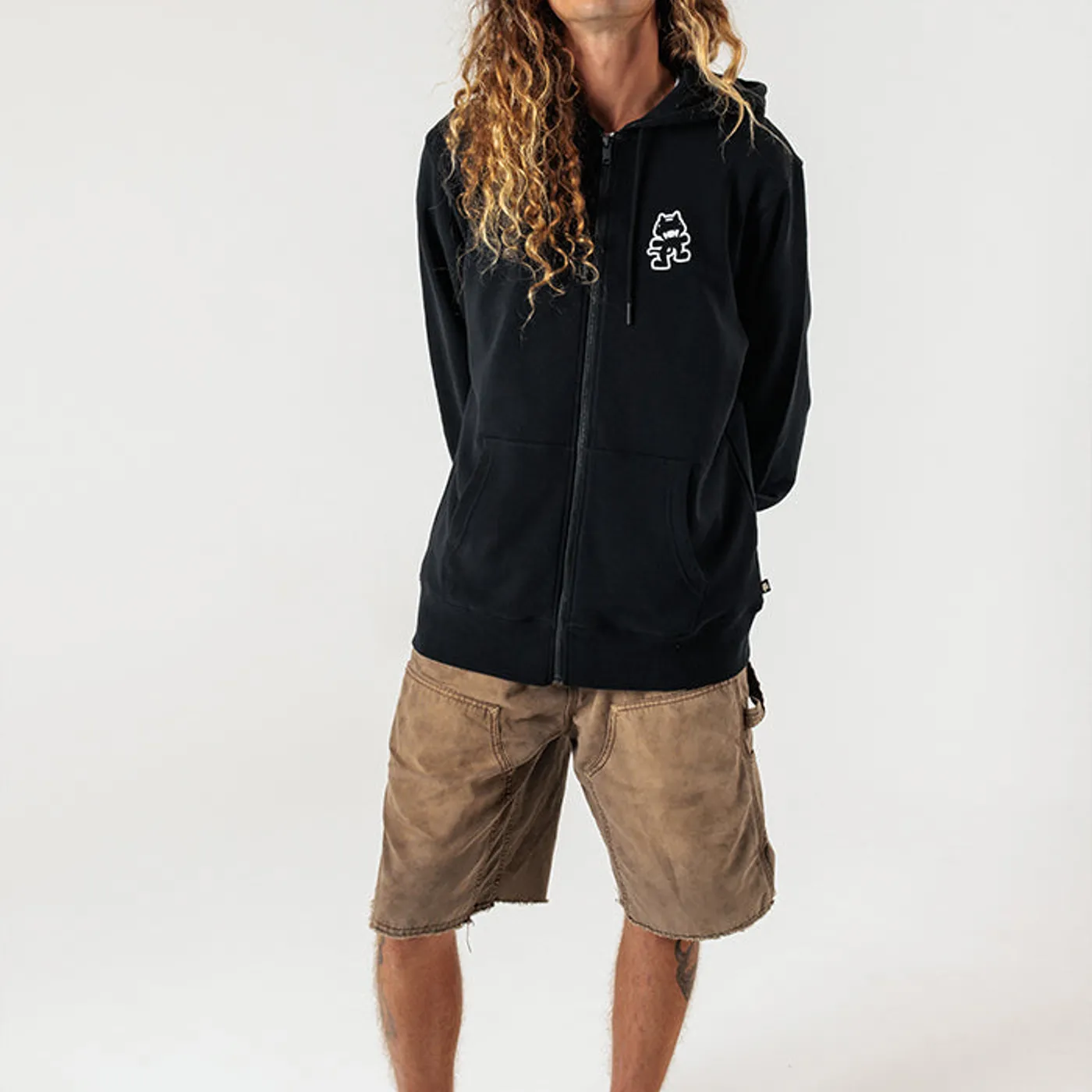 Monstercat NECKBREAKER - Black Zip Hoodie