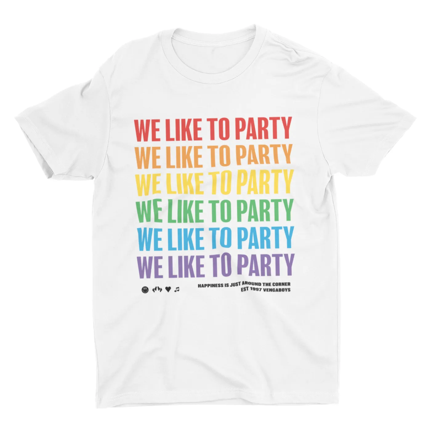 Vengaboys We Like to Party Rainbow Pride T-shirt