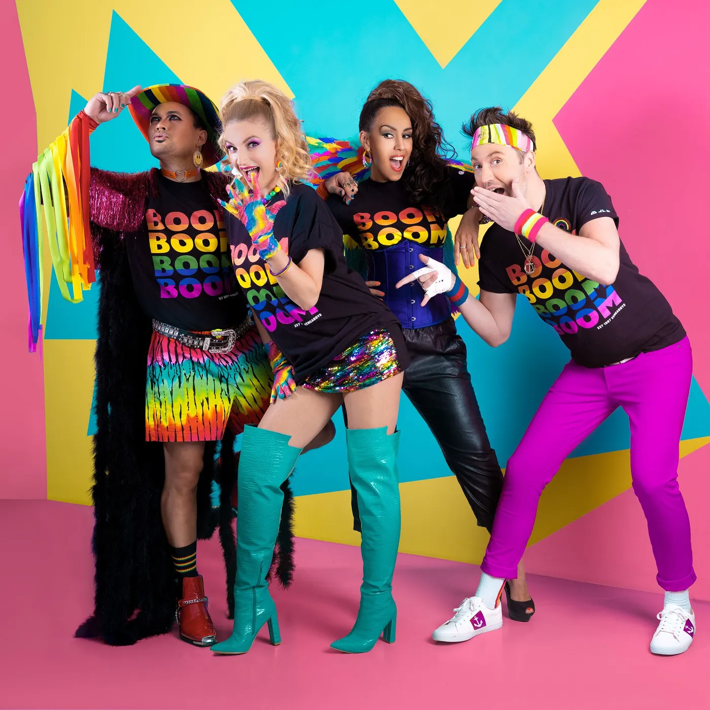 Vengaboys Boom Boom Boom Boom Rainbow Pride T-shirt